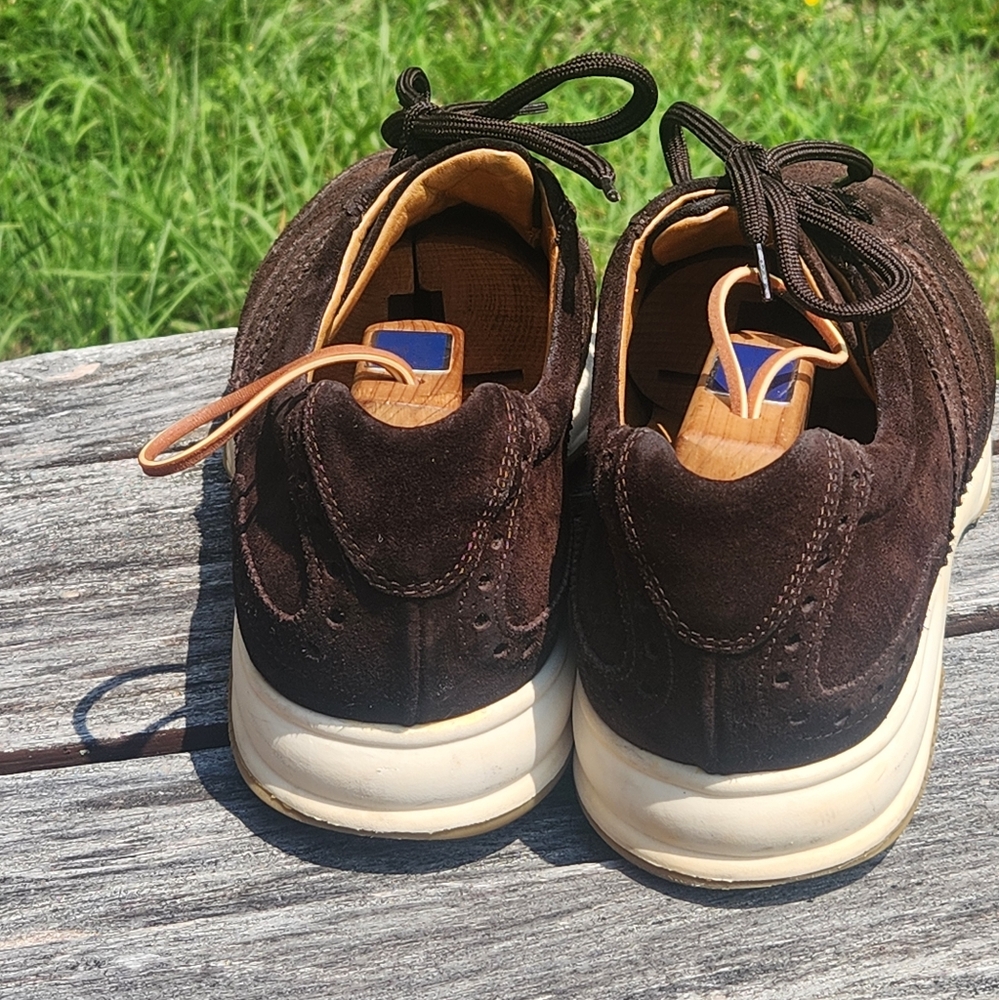 Canali Brown Suede Sneakers Casual Athletic Shoes 43 View 6